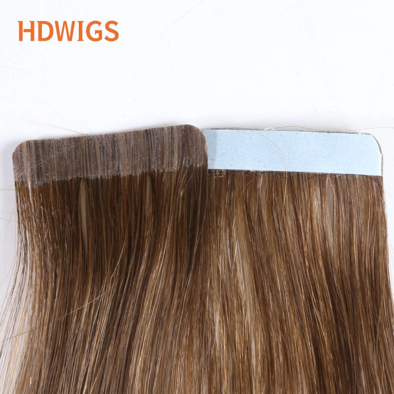 Tape in Human Hair Extension Straight Brazilian Remy Hair Extension 2.5g 20pcs 50g Tapes 100% Human Natural Blond 613