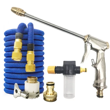 

Water Gun Garden Hose Nozzle Water Spray Adjustable High Pressure Power Washer For Plant Flower Household Cleaning Car Washer