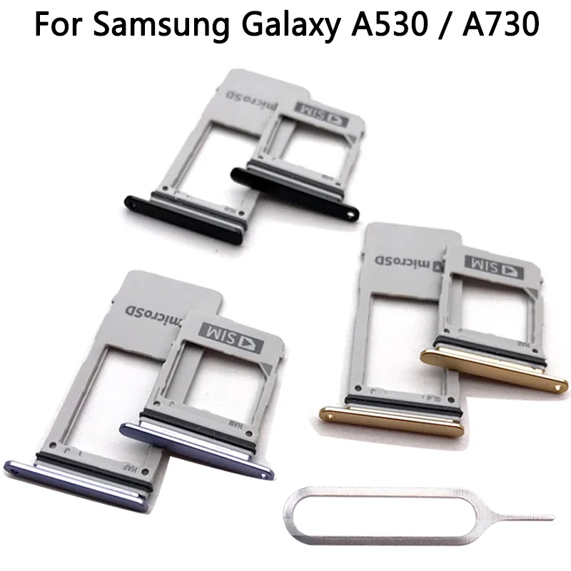 Для SAMSUNG Galaxy A8 Plus A8+ A730 sim-карты лоток для карт памяти Micro SD адаптер Держатель A730 sim-карты