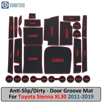 

Anti-Dirty Pad For Toyota Sienna 30 XL30 2011 2012 2013 2014 2015 2016 2017 2018 Door Groove Gate Slot Coaster Anti-Slip Mat