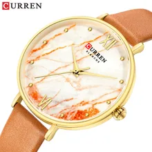 

CURREN Creative Colorful Watches for Women Casual Analogue Quartz Leather Wristwatch Ladies Style Watch bayan kol saati 2021