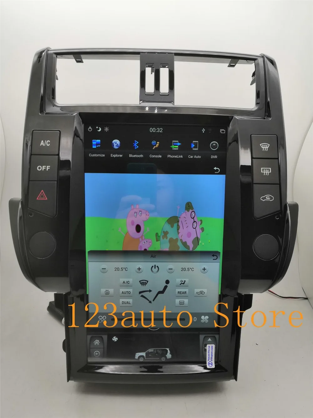13,6 дюймов вертикальный Tesla стиль Android 8,1 автомобильный DVD gps плеер для toyota Land Cruiser Prado 150 2010-2013- PX6 ips