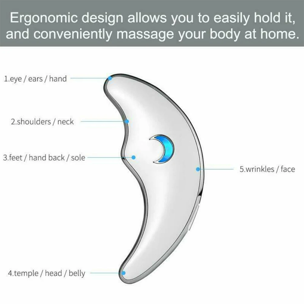 Массажер для ног и глаз, массажер для лица, против морщин, против старения, для подтягивания тепла, вибрация, выскабливание, мини, для подтяжки спины, шеи Gua Sha