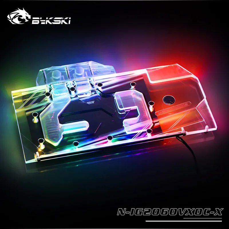 Bykski полный охват RGB/A-RGB GPU водяной блок для VGA красочные iGame RTX2060Vulcan X OC V2 видеокарта N-IG2060VXOC-X