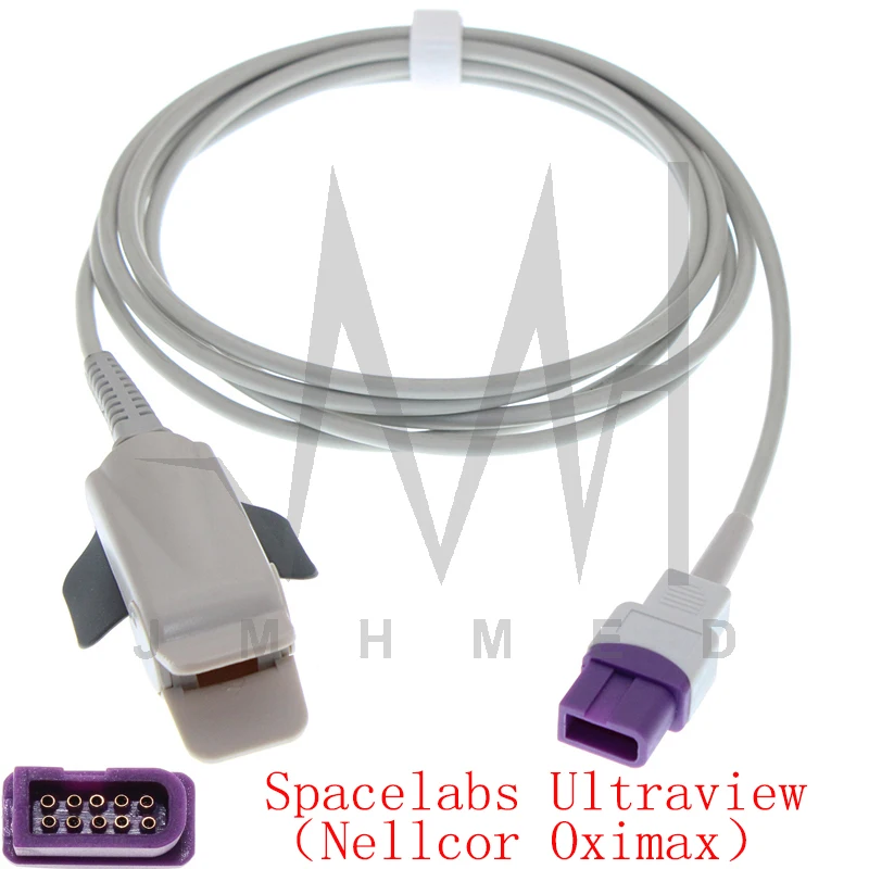 Nellcor Oximax for Pulse Oxygen Sensor of Spacelabs Ultraview Monitor 10pin 3m Oximetry Probe Cable Adult/Child/Neonate/Finger | Красота и