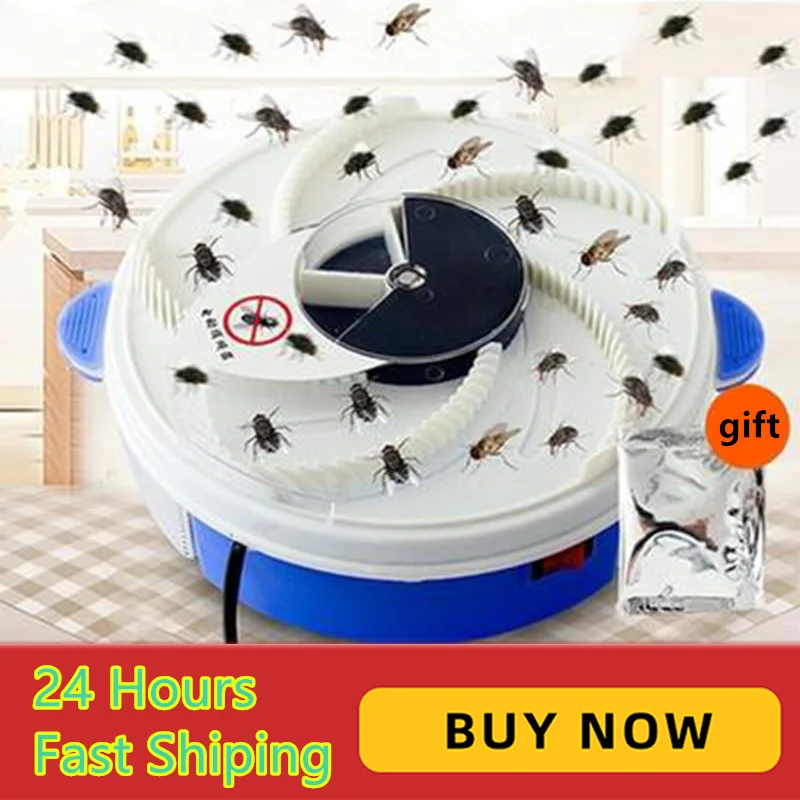 Electric Automatic Flycatcher Fly Trap Pest Reject Control Mosquito Catcher USB
