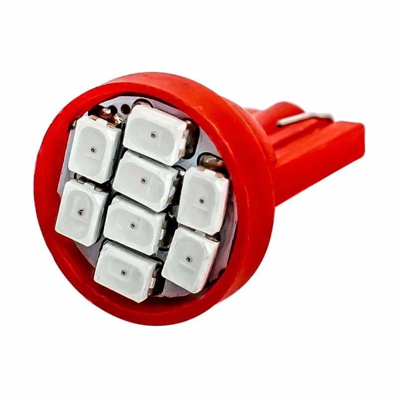 500 шт. T10 Led 8 smd 1206 8SMD автомобильный светильник 194 168 192 W5W 3020 авто на танкетке белые просвет светильник s постоянного тока 12В оптом