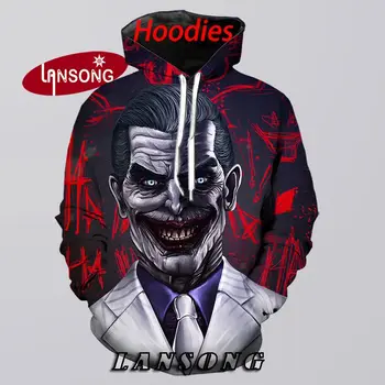 

Hoodies men 3d print dark knight joker harajuku new men sweatshirts/pants jacket men shorts home clothes men hip hop streetwear