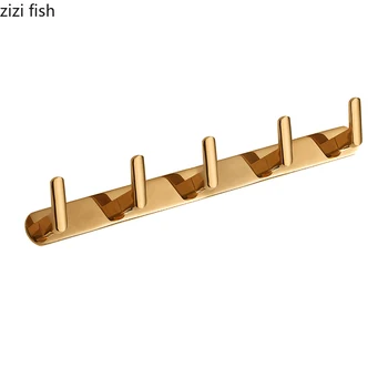 

Luxury Long Coat Hook Hook Clothes Hook Bathroom Towel Hook Wall Hanging European Minimalist Kitchen Perforated Wall Hook