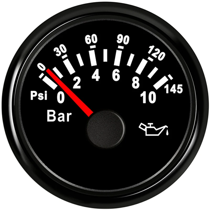 Измеритель давления масла на 10 бар 145psi для автомобиля мотоцикла лодки грузовика