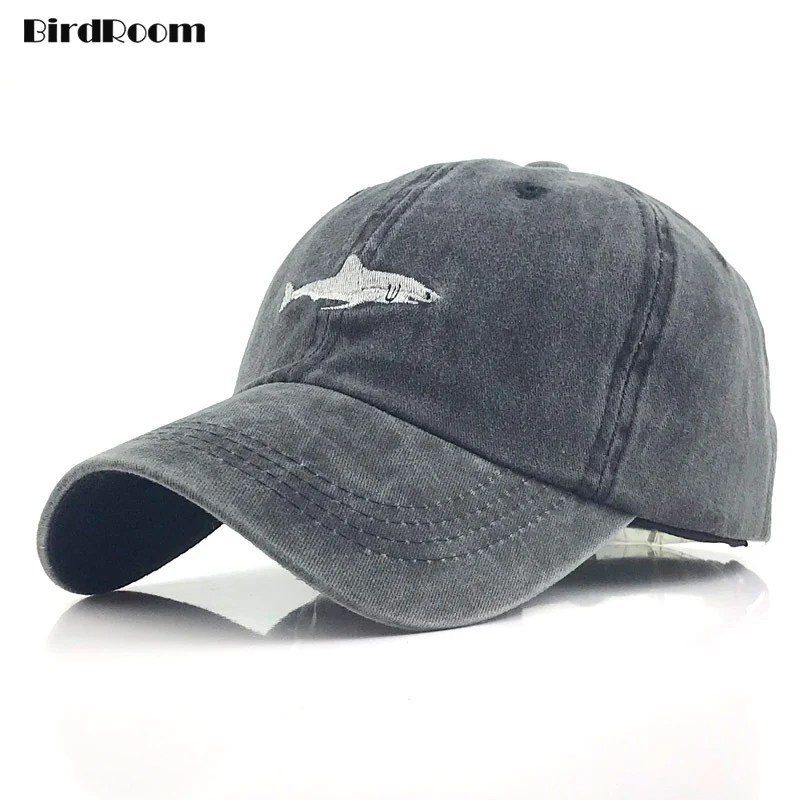 

Hats for Men Baseball Snapback Shark Embroidered Hat Unisex Streetwear Cap Sunhat 2020 Sports Summer Caps Dad Casual Fitted Hats