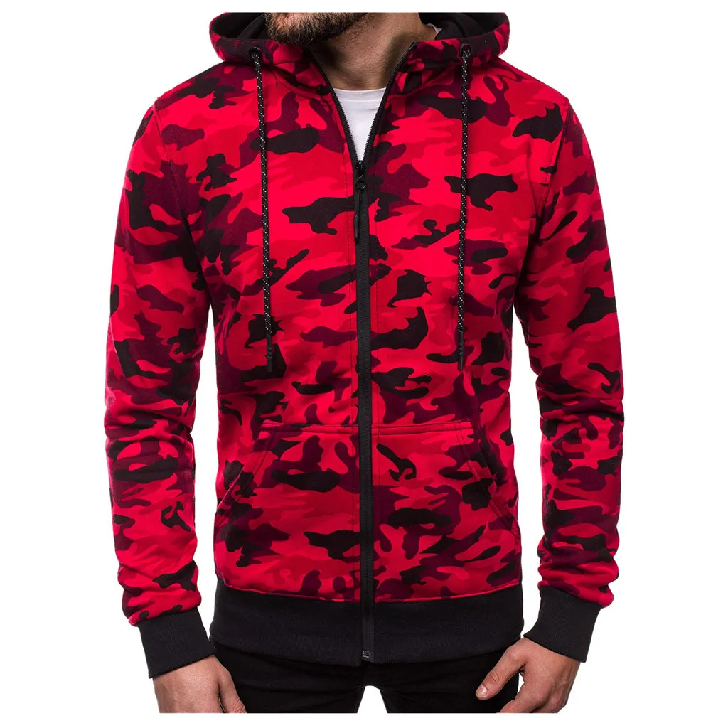 Jacket Men куртка мужская jaqueta masculino Winter Long Sleeve Pocket Camouflage Hooded Outwear Wholesale Free Ship Z4