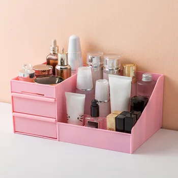 

Large Capacity Cosmetic Storage Box Drawer Dressing Table Skin Care Rack House Desktop Sundries Organizer Makeup Organizer