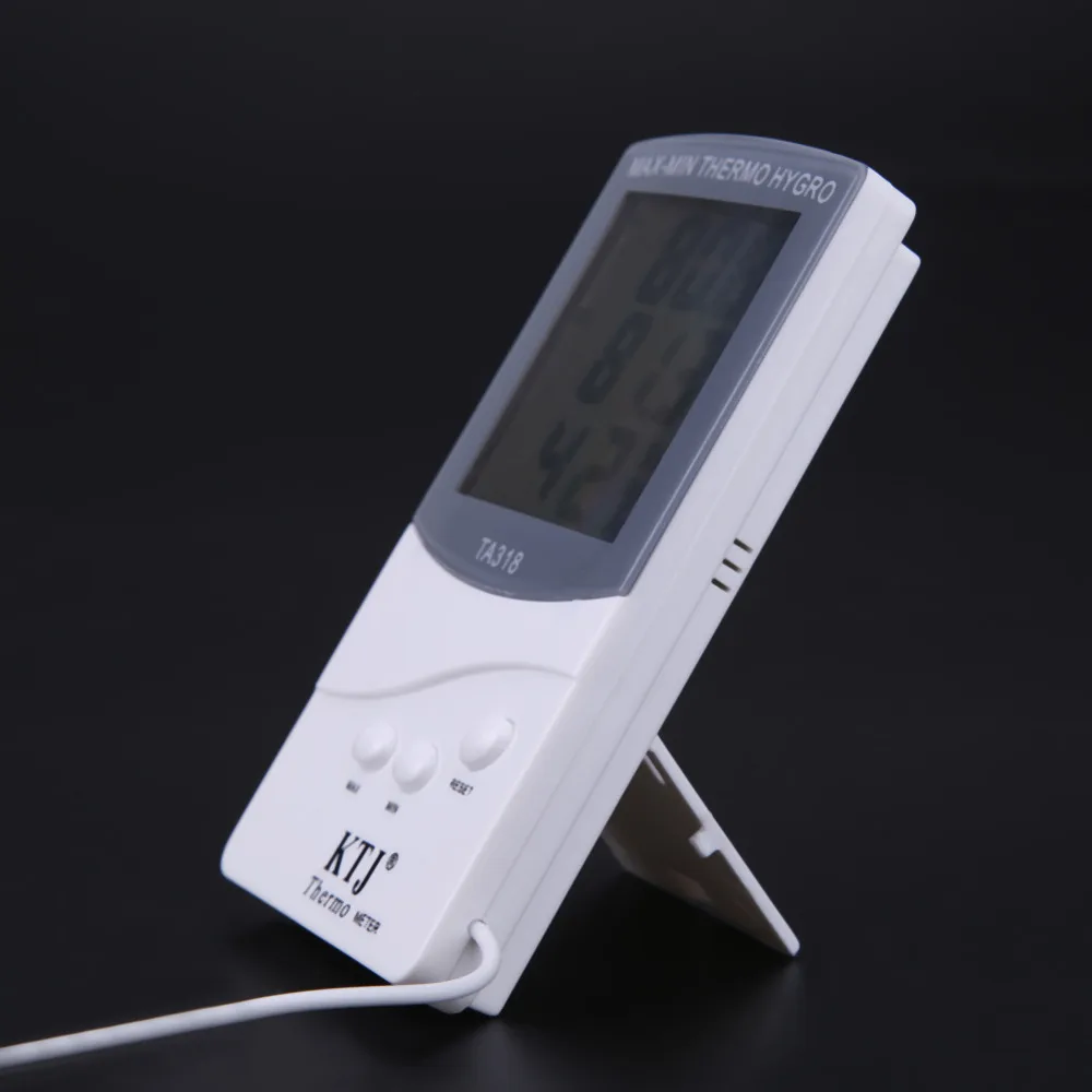 Цифровой ЖК-термометр гигрометр электронный измеритель температуры и влажности Метеостанция Крытый тестер, с будильником