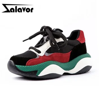 

ZALAVOR New Arrival Real Leather Fashion Lady Sneakers Daily Club Casual Shoes Women Comfortable Brand Footwear Size 35-40