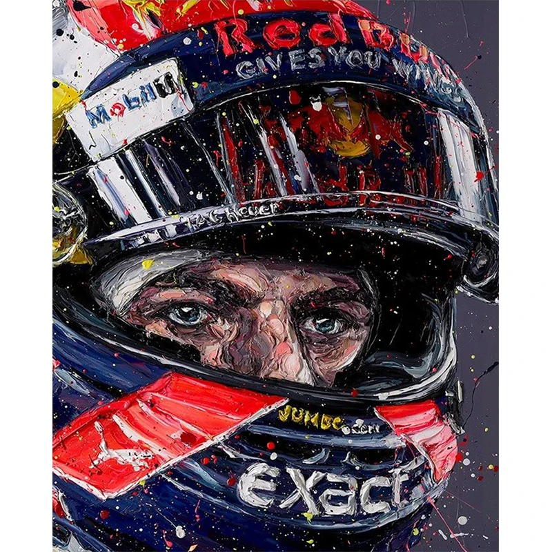 5D Diamond Painting F1 Racer Full Square Embroidery Kit Rhinestones Pictures Home Decor Mosaic Cross Stitch | Дом и сад