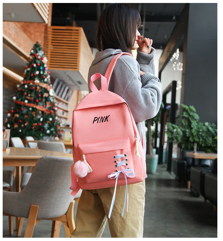 4 шт./компл. модная школьная сумка Школьный рюкзак для девочек Mochila Feminina Рюкзаки Женские школьные сумки для подростков школьные сумки WBS757