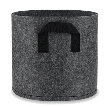

5Pcs Vegetable Potato Planting Bag Garden Handle Felt Gray Fabric Plant Planting Planting Box