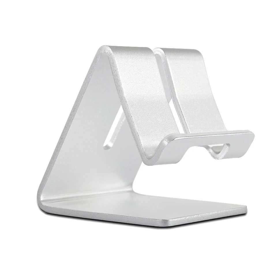Mobile Phone Holder Stand For iPhone 11 X 8 7 6 Desk Tablet Cell Phone Holder Stand Accessories For Xiaomi Samsung Phone Holder - Цвет: Silver