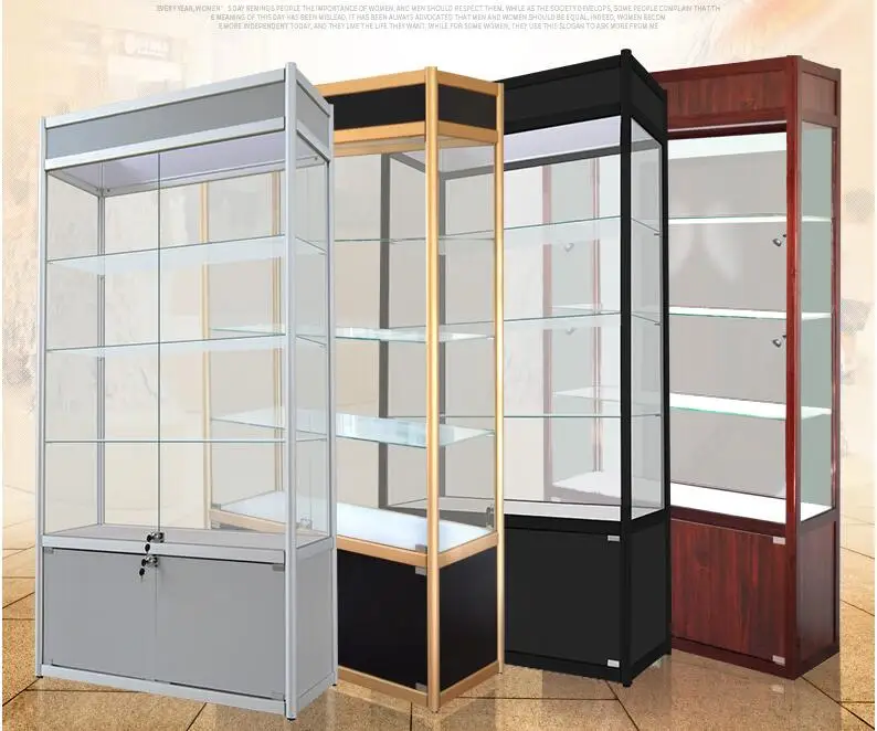 

Titanium alloy shelf display cabinet hand model mobile phone counter display cabinet window display rack