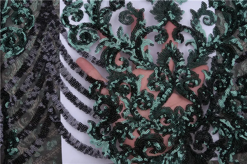 Фиолетовая и черная блестящая кружевная ткань, Дамская кружевная Модная вышивка, Африканский французский тюль, кружевная ткань для вечеринок, выпускных платьев A1758