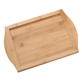 

Serving Tray Bamboo - Wooden Tray with Handles - Great for Dinner Trays, Tea Tray, Bar Tray, Breakfast Tray Large
