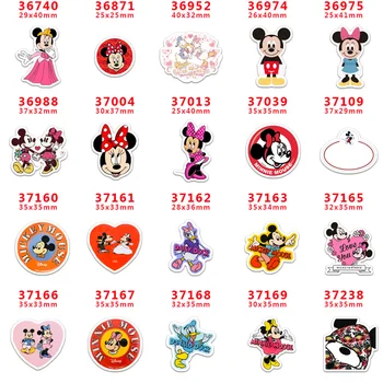 

2020 new arrival Free shipping 30 pcs/package printed resin planar flat-back resins for Hair Bow Decoration PR36740