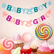 День Рождения Декоративные одевания Цветной нетканый материал для праздника/мягким первый месяц/год возраст/подвесной флаг тонкий м