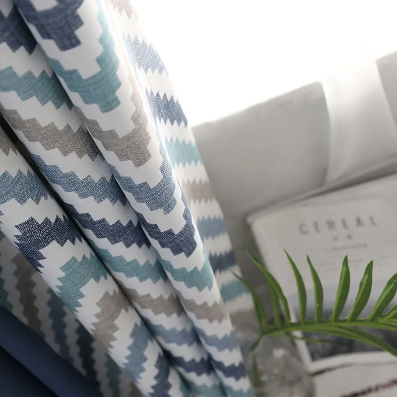 

Simple Modern High Precision Printing Shading Curtains for Living Dining Room Bedroom.