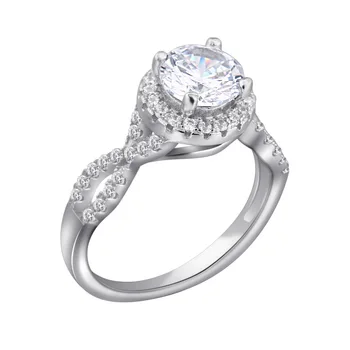 

925 Sterling Silver Ring European and American Lady Wedding Ring Elegant Accessories TL-224