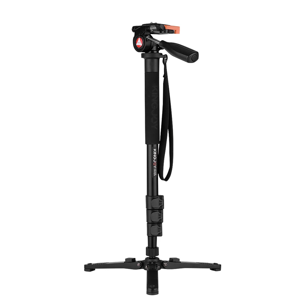 Монопод для камеры vKINGJOY MP1008F со съемным триподом на 3 ножках с наклонной головкой 54-140 см для Canon Nikon sony DSLR camera s