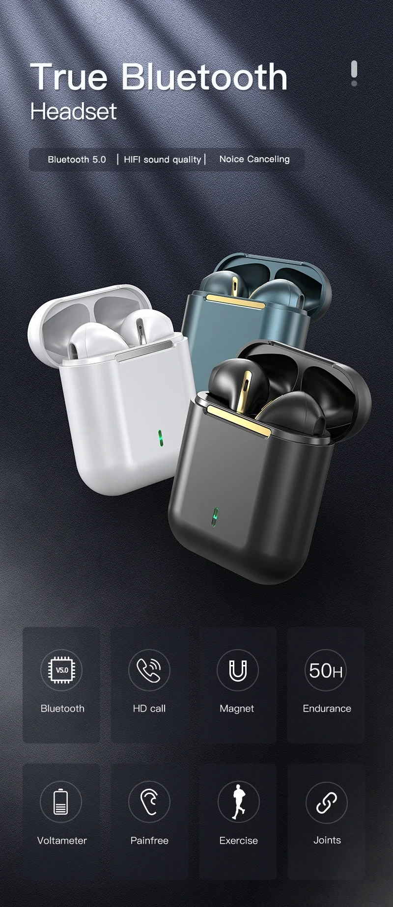 Bakeey J18 New Business Bluetooth 5.0 