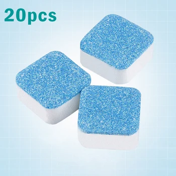 

20pcs Washing Machine Oxygen Roller Cleaning Film Sterilization Tablets Keep The Machine And Pipe Clean