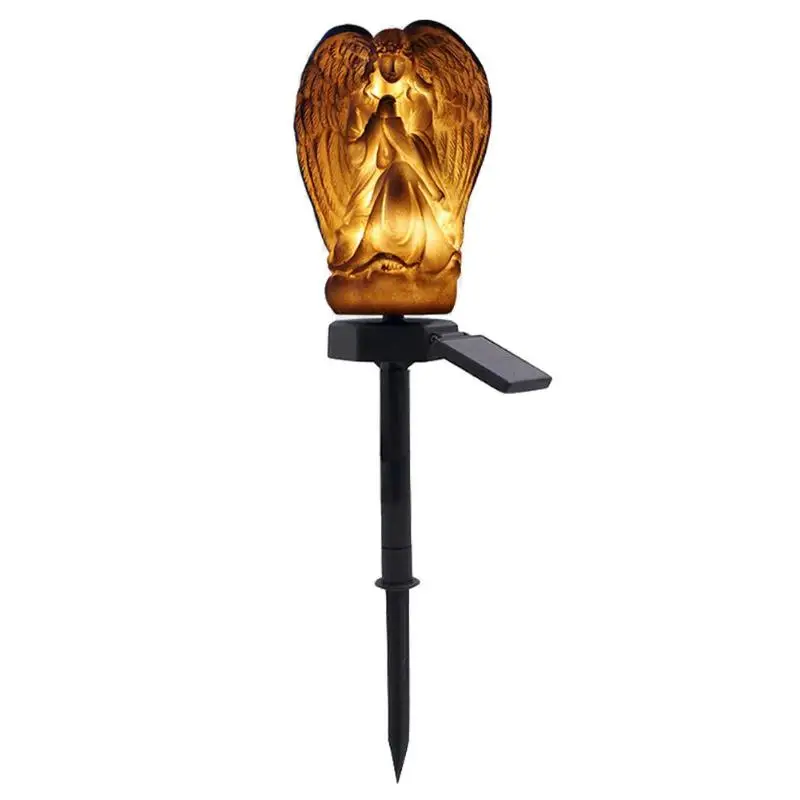 

Solar Energy Angel Lamp LED Insert Landscape Light Resin Light Control Energy-saving Lawn Courtyard Garden Outdoor Decoration