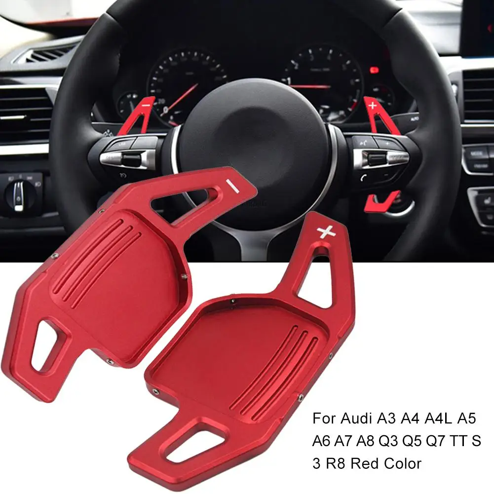 A6 Q5 A4 A3 Car Steering Wheel Shift Paddles with Self-adhesive Tapes for A1 A7 Q7 A8 Steering Wheel Shifter