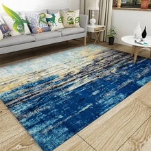 Современный Европейский абстрактный Акварельный узор коврики и ковры для дома гостиной большой размер машинная стирка может быть настроена