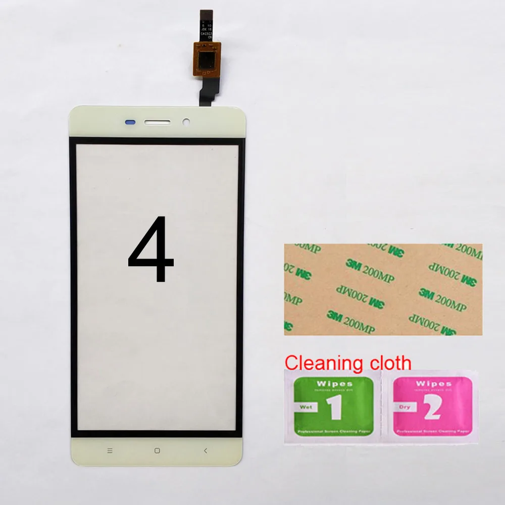 4 White Для Xiaomi Redmi 4 сенсорный экран для Xiaomi Redmi 4 Prime 4 Pro сенсорный экран дигитайзер сенсор стеклянная панель Замена - Цвет: 4 White