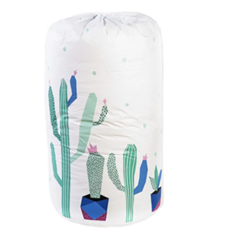 Cactus Компактные сумки для хранения одежды сумка на шнурке подушки одеяло постельные принадлежности Органайзер шкаф Органайзер сумка под хранение для спальни - Цвет: Cactus