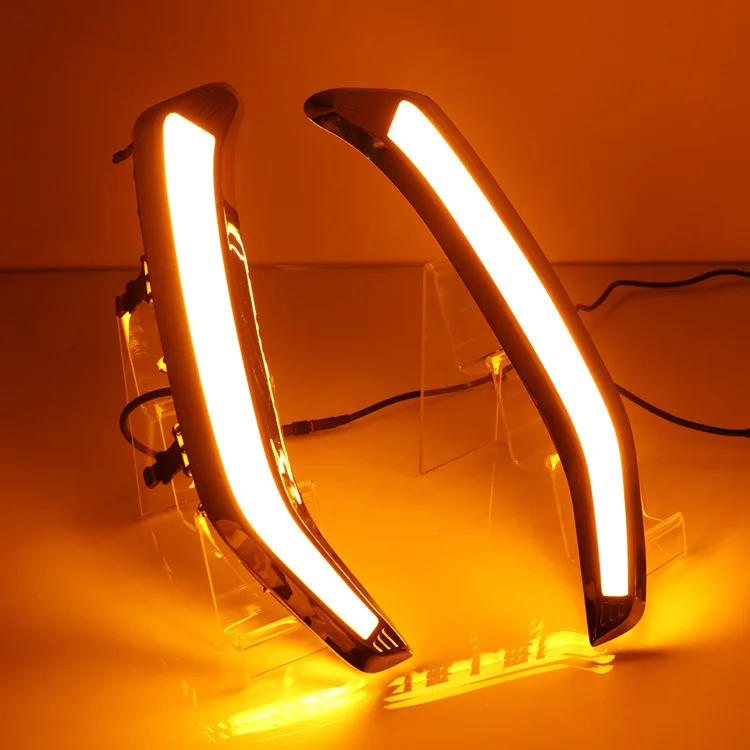 

Car Flashing 2PCS For Subaru Forester 2013 2014 2015 2016 2017 2018 Car LED DRL Daytime Running Lights Daylight Turn Signal lamp