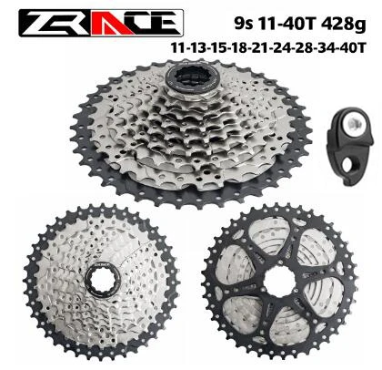 Кассета для велосипеда zracing 8 9 10 11 скоростей MTB велосипед freewheel 11-42 T/11-46 T/11-50 T/11-52 T для SHIMANO ALIVIO/DEORE/SLX/XT - Цвет: 9S 11-40T