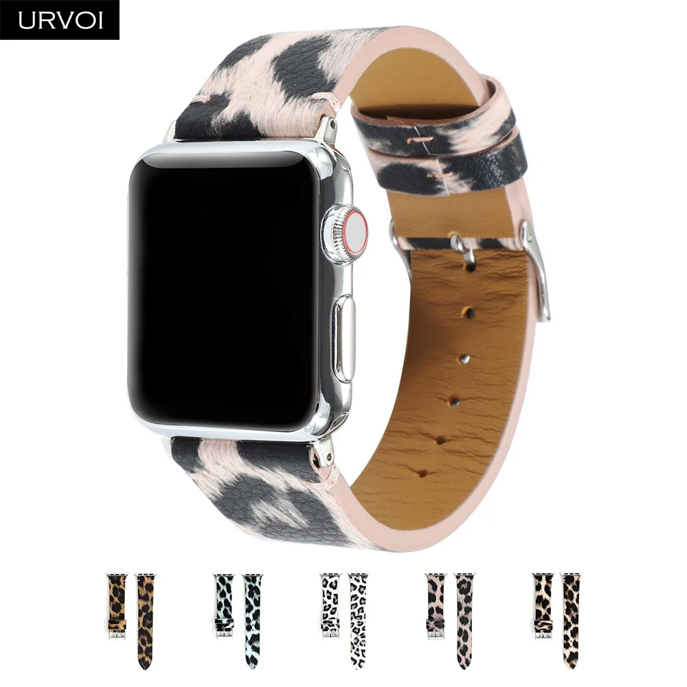 Apple Watch Band Women Silicone Strap Leopard Floral IWatch Ultra SE 8 7 6  5 4 3