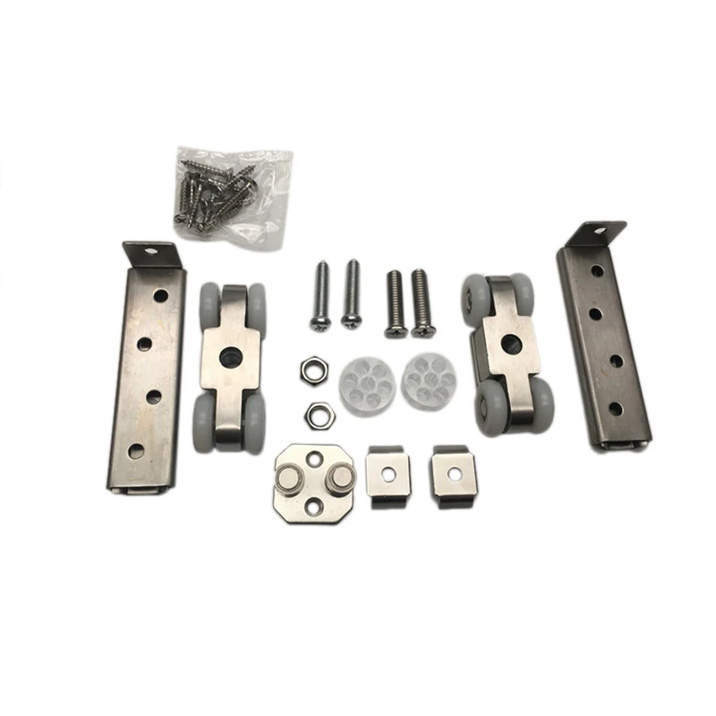 

Stainless Steel Sliding Door Roller Bear 50KG Home Room Wardrobe Wood Door Hanging Wheels for Furniture Hardware Wheel