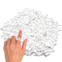 Кольца для татуировок, чашки, одноразовый контейнер для клея, пластиковый держатель для тату, чернила, пигментные кольца, клейкие кольца для макияжа, палитра для наращивания ресниц