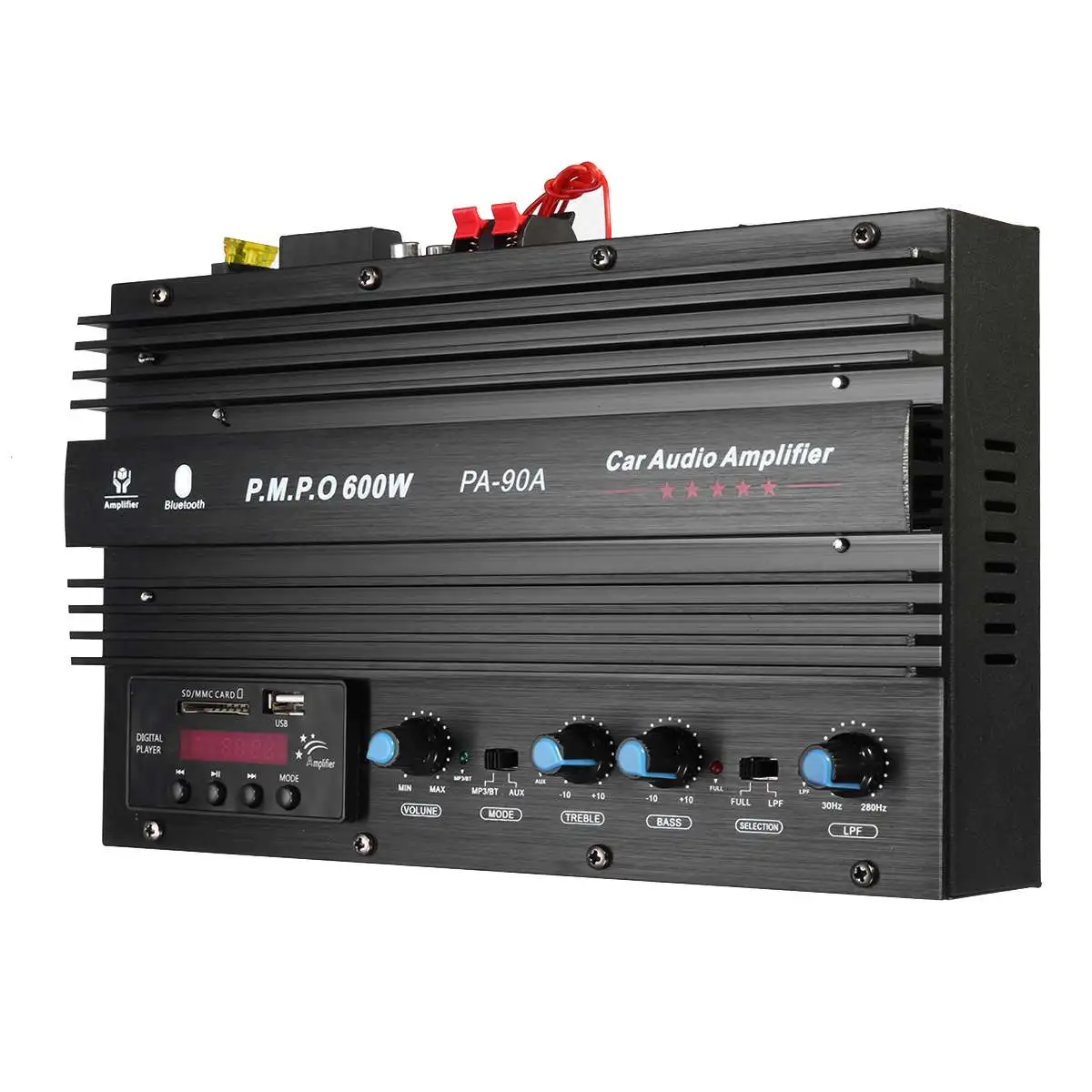 1500W HIFI Stereo Power Amplifier Class AB Wireless bluetooth Audio Amplifier Input USB/AUX/SD/FM Radio With Remote Control