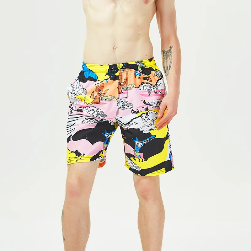 

Shorts Male Fifth Pants Trend Korean-style Slim Fit Beach Shorts Men's Quick-Dry Large Size Pants
