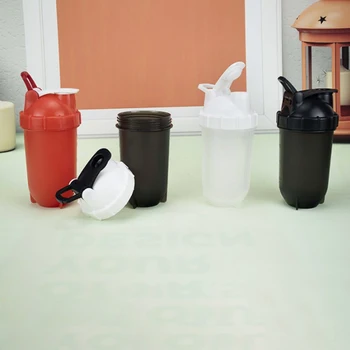 

500 Ml Whey Protein Powder Mixing Bottle Sports Fitness Gym Bottle Outdoor Portable Plastic Drinking Bottle Sports Shaker Bottle