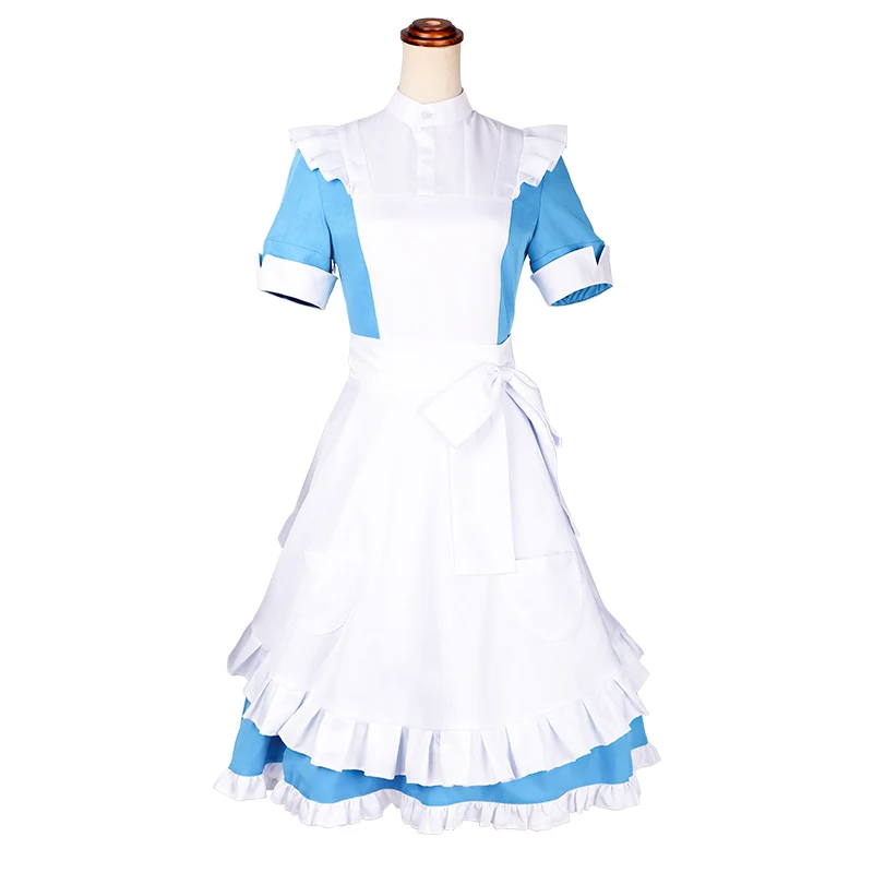 Sword Art Online Alice Synthesis Thirty Maid cosplay Apron Dress  Halloween Costumes For Women