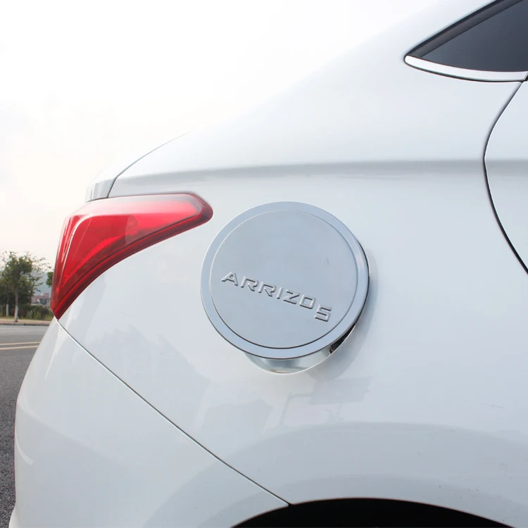 Для Chery ARRIZO5 ARRIZO 5 новейшая крышка топливного бака декоративные блестки для стайлинга автомобиля внешние украшения автомобильные аксессуары - Цвет: silver matte 1pcs