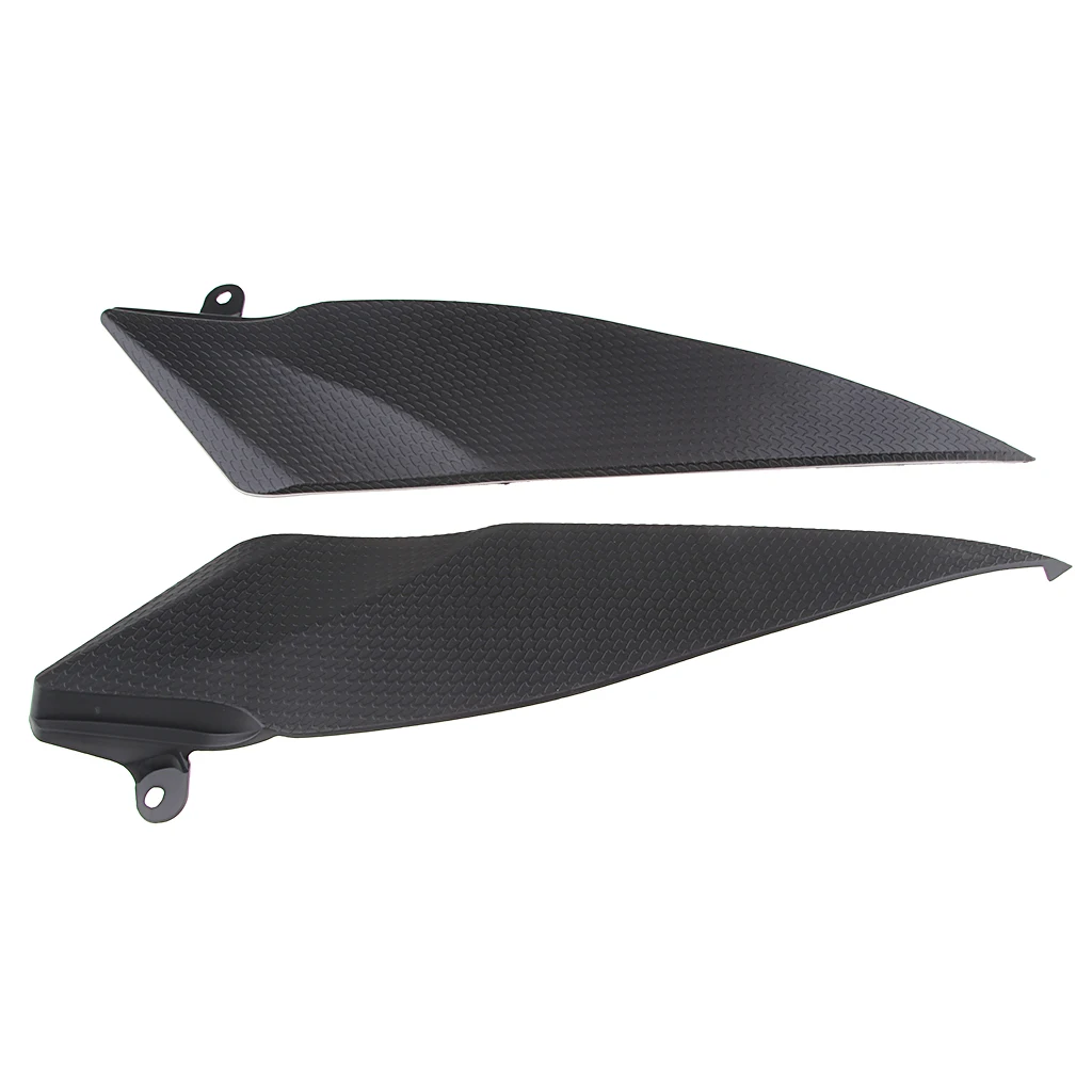 2 pieces Black Tank Side Cover Panel FAIRING Trim Cowl For YAMAHA YZF R1 2007 2008