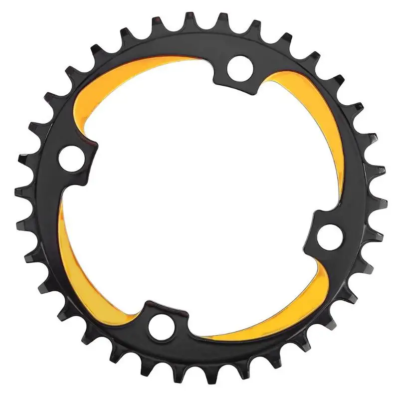F Hot Sale Single Plate Delicate Design Bicycle Round Narrow Chainring MTB 104BCD Tooth Single Plate Parts Dual Color - Цвет: F